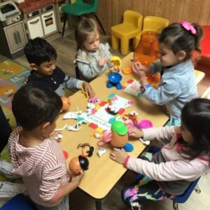 toddlers learning about body parts